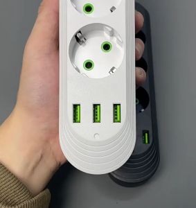 Alat Listrik Rumah Tangga: Stop Kontak USB 2500W & 2 Meter Power Socket Charger