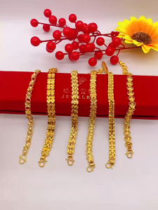 Vòng Tay Nữ Mạ Vàng 24 K Đẹp Bền Không Phai Sáng Trọng Quí PHái VTVANGXETANG6
