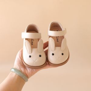 Cui Yaya Cartoon Rabbit 2024 Spring New Arrival Baby Girl Princess Shoes Soft Bottom Toddler Shoes Baby Childrens Single-Layer Shoes