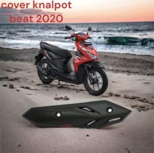 Cover Knalpot Beat 2020 Cover Tutup Tameng Knalpot Beat 2020 CKD Cover Knalpot Beat 2020-2022 | Tutup Knalpot Beat LED 2020 | Tameng Pelindung Knalpot Honda Beat Deluxe New