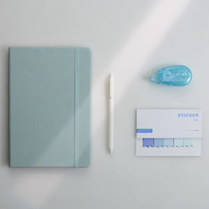 Whatever A5 Hard Surface Grid Lined Dot Matrix Blank Grid Bandage 5 X5 Wood-Free Paper Artsy Fresh Student Note Bullet Office Simplicity Hand Painted Memo Diary Binding Journal Book