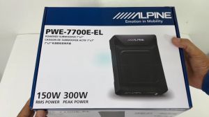 💥เบสหนัก💥ซับบ็อกซ์ Alpine รุ่น PWE-7700E-EL (SU00403A01)EL-series ขนาด 7x7 นิ้วดอกซับสี่เหลี่ยม แถมฟรีบู๊ตเบส