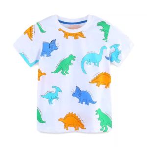 Jumping Meters Summer Animals Boys Girls T-Shirts 2-7T Short Sleeve Print Fashion Childrens Clothing Tees Kids Tops