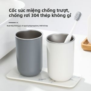 FUXINZHI | Bộ Cốc Đánh Răng Gia Đình Inox