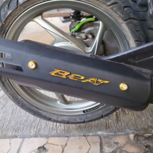 Promo Baru Cover Knalpot Tameng Kenalpot Motor BEAT & Baut Monel Warna HONDA BEAT