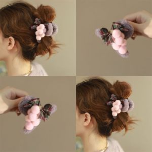 Kẹp Tóc Hình Cá Mập Mềm Mại Cho Phụ Nữ Mùa Thu Đông Mới Kẹp Tóc Hình Thắt Lưng Bướm Kẹp Tóc Phụ Kiện Tóc Cho Phụ Nữ