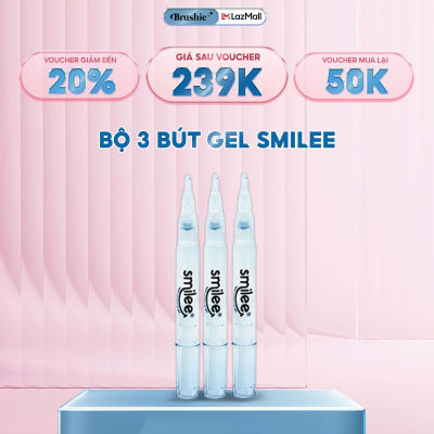 Bộ 3 Bút Gel tẩy trắng răng tiết kiệm Smilee Chính hãng