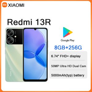 Redmi | Xiaomi Redmi 13R 6.74" Screen 8GB+256GB 50MP Ultra HD Dual Camera 5000mAh Big Battery Dual SIM 2026 New Arrival Mobile Phone