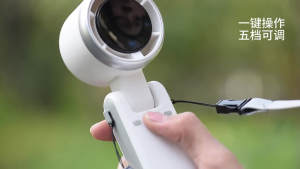 🇸🇬 [In Stock]Mini Handheld Fan 6000 mAh Battery Portable Fan 5 wind speed digital display adjustable turbo fan