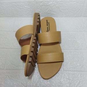 Sandal kulit sintetis sandal slop berkualitas sandal wanita