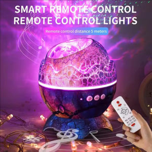 ZDSSY Galaxy and dinosaur egg projector Bluetooth Speaker LED starry sky projection lamp night light for children and adults with remote control