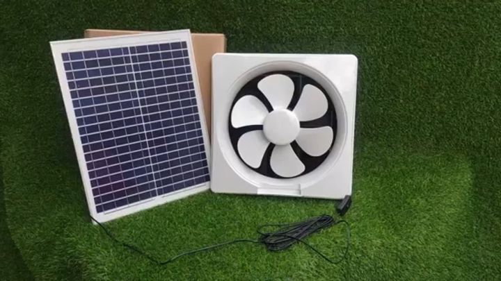 【In stock】Solar exhaust fan Solar exhaust fan for room Solar powered ...