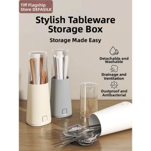 Besee | Dust-proof Ventilated Chopstick Storage Box with Lid