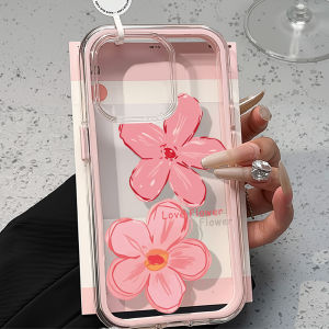 TAOYUNXI | Flower Floral Phone Case For iPhone 17 Pro Max 15 16 13 11 12 14 Air 17promax 16promax Clear 2 IN 1 Candy Color Frame Soft Cover