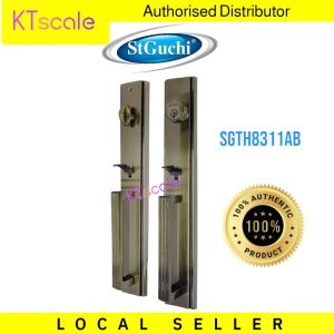 ST GUCHI DOUBLE HANDLE GRIPSET LOCKSET TUBULAR LATCH LOCK SET SGTH 8311
