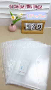 Long Loose Leaf Bag 11 Holes File Bag 12Pcs/Set File Pouch Suit 2/3/4/5 Rings Binder Paper Organizer