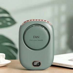 Ekleva Xách Tay Quạt đeo cổ làm mát nhỏ gọn Eo Người Quạt Không Cánh có thể sạc qua USB Thể Thao Quạt làm mát Cho du lịch thể thao ngoài trời