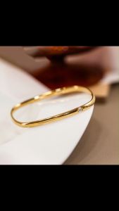 OYJR Square Bracelet for Women Titanium Steel Gelang Tangan Perempuan Korean Gold 18K Charm Jewelry Birthday Gift for Friend