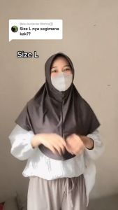 Jilbab Instan Bergo AMIRA Ukuran L Nyaman Dipakai