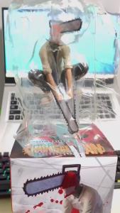 Bandai | Anime Chainsaw Man Power Denji 14cm PVC Action Figure Model Noodle Stopper Collectible Toy for Adult Desk Decoration Cute Gift