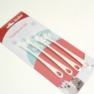 แปรงสีฟันหัวเล็กพิเศษ แพ็ค 4 อัน สำหรับสุนัขและแมว Bioline Toothbrush Set 4pcs.(B2235) แปรงสีฟันสุนัข แปรงสีฟันสุนัข หัวเล็ก - Lazada