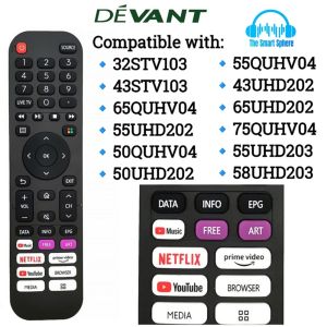 Hisense Devant Remote Smart TV DEVANT LCD LED TV Remote Control For EN2N30H About YouTube NETFLIX Prime Video Etc