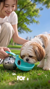 [Sg Seller Stocks] Portable Pet Water & Treats Bottle Leak-Proof Hydration & Treats On The Go 304 Stainless Steel Leak-Proof Design Perfect For Walks Road Trips Safe Durable Travel-Ready