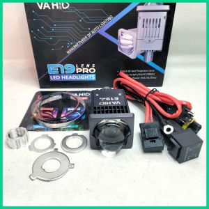 Vahid biled E19 lampu motor lampu mobil | led projector 2 inch versi kotak blue lens