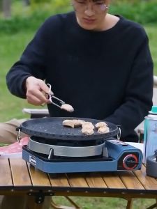 Camping Cassette Stove Portable Butane Stove Ignition Gas Stove With Suitcase Card Magnetic Windproof Safe Explosion-Proof
