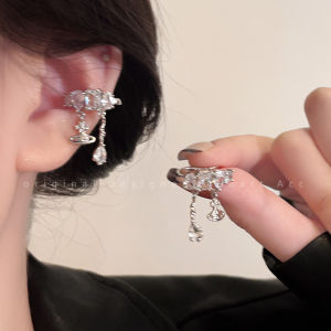 Elegant Tassel Ear Cuff for Women No Piercing Required Fairy Ear Beautiful Bone Clip on Fashion Jewelry Ear Hook