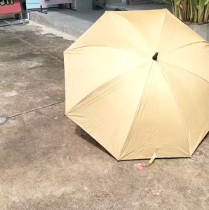 ร่ม  ร่มพระ  ร่มถวายพระ  27 นิ้ว กันแดด กันฝน  กัน UV โครงเหล็ก สีไพร ร่มพระสงฆ์ แข็งแรง