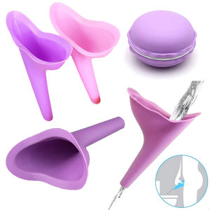 Emergency Travel Female Urinal Funnel with Storage Box for Women Outdoor Camping Car Trips Festivals - Portable Female Urinal