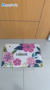 HappyFamily Keset Cushion Mat Uk 40X60cm Keset Rumah Keset Kaki PVC / Pintu Masuk