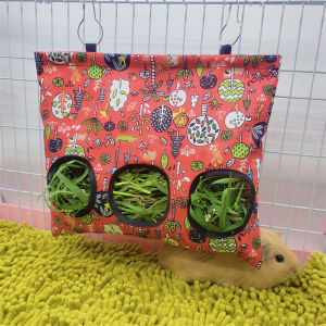 Pet Rabbit Hay Rack Feeding Bag Guinea Pig Dry Grass Bag Pet Supplies Chinchilla Rabbit Feeding Bag Pet Accessories