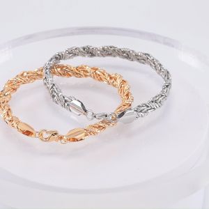 Hyl Jewelry 404B Gelang Titanium Wanita Bangle Bracelet Terbaru Anti Karat Dan Keroncong Lilit Asli Silver Terbaru Tdk Luntur Selamanya Lapis Emas Original Pria Ori Import