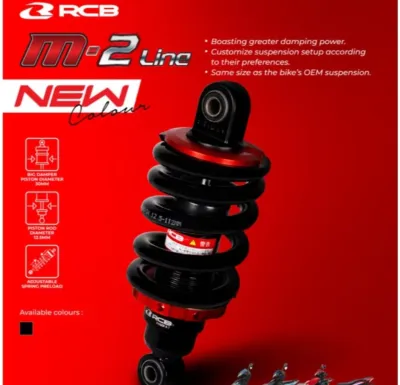 100% ORIGINAL RCB M2 LINE HEAVY DUTY ADJUSTABLE MONOSHOCK MONO RACING LC135 Y15ZR V1 V2 Y16ZR RS150 RSX RS-X RACING BOY LC 135 Y15 Y16 SUSPENSION