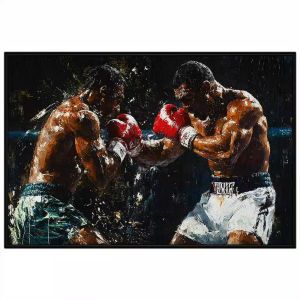 Tranh thể thao quyền anh. Tranh treo tường dán tường sơn dầu canvas trang trí. CGI-1534