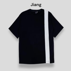 Áo thun tay lỡ form rộng kẻ sọc vai local brand - phông nam nữ cotton oversize Jiang Store