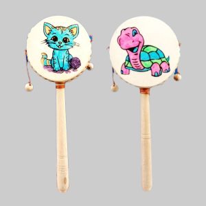 Otong - Otong karakter - mainan kayu gendang - mainan drum goyang - alat permainan anak-anak