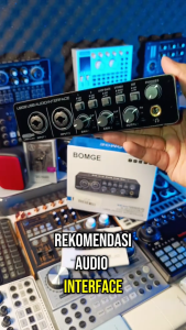 BOMGE U202 USB Audio Interface with Mic Preamplifier XLR/TSR/TS Ports48V32-Bit/192kHz Resolution for computer recordingStreaming Podcasting