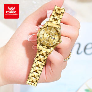 OPK watch for women stylish and elegant new waterproof design diamond dial design sapphire mirror scratch resistant quartz stainless steel relo for women