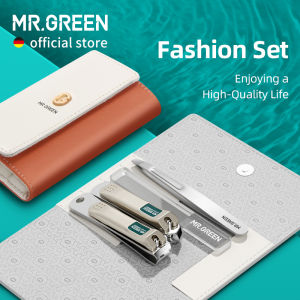 Mr.Green | MR.GREEN Fashionable Manicure Sets Personal Care Tools Stainless Steel Travel Kits Nail Clippers Eyebrow Tweezer