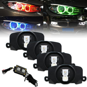 Mô-đun Đèn Viền Halo RGBW Điều Khiển Từ Xa Bằng Điện Thoại Thông Minh Cho Đèn Pha Thích Ứng HID BMW F30 F31 F34 F35 Series 3 320i 328i 330i 12V