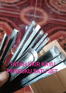 ALAT TATAH UKIR KAYU JENIS LENGKUNG SATU SET