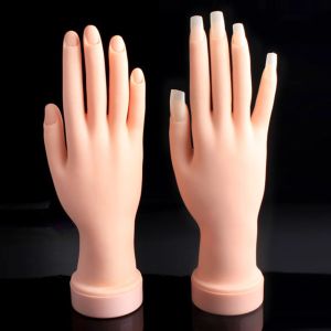Nail Practice Hand for Acrylic Nail Mannequin Hands for Nails Practice Flexible to Practice Fake Nails Bendable