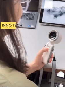 Quạt M24 Siêu Gió Động Cơ Turbo Thổi Khí Với 7 Cánh Thiết Kế Gấp Gọn Để Bàn Quạt Đeo Trên Cổ Dung Lượng 4000mAh