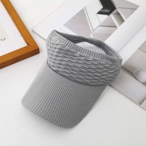 1pc Women Anti-UV Sun Hats Breathable Adjustable Empty Top Visor Caps for Tennis Golf Running Travel Beach Sport Outdoor Hat