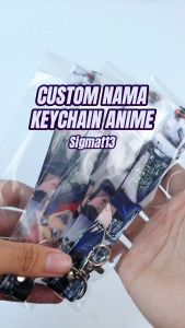 Keychain Custom Nama sigmat13 Gantungan Kunci Anime Jujutsu Kaisen Keychain Printing 2 sisi Strap Phone Custom Nama Murah Gantungan Kunci Motor Tas Aesthetic