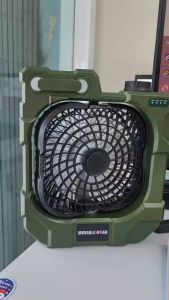 พัดลม Fan-X50 พัดลมตั้งโต๊ะ มีโคมไฟ ปรับพัดซ้าย พัดลมพกพาชาร์จ USB Type-C พร้อมส่งจากไทย