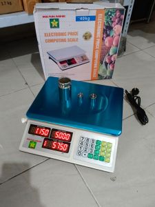 Timbangan Meja Digital Laundry Buah Sembako RENKMHE Kapasitas 40kg x 5g Timbangan daging 40kg